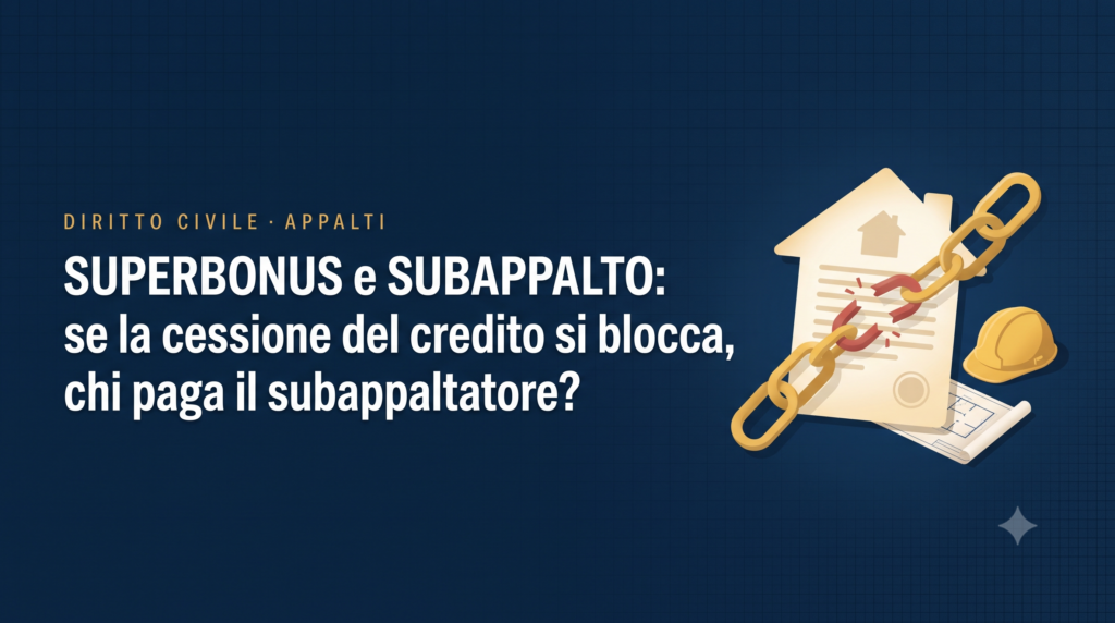 Superbonus e subappalto